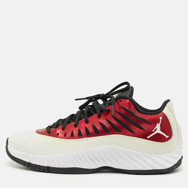 Air Jordans Super Fly Gym Red Size 43 Red/White Faux Leather And Mesh Low Top